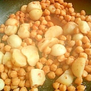 ひよこ豆とかぶの味噌煮
